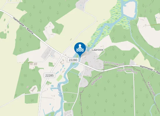 Map of Lääniste Ujumiskoht