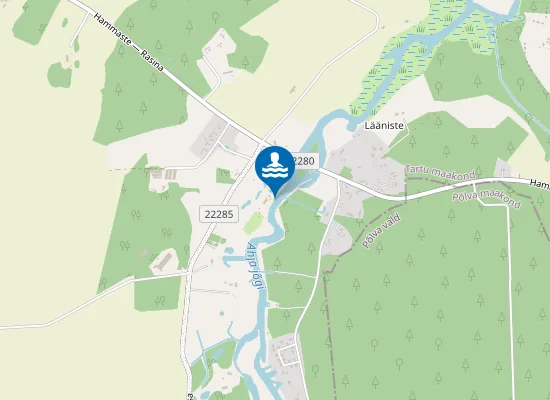 Map of Lääniste Külaplatsi Ujumiskoht