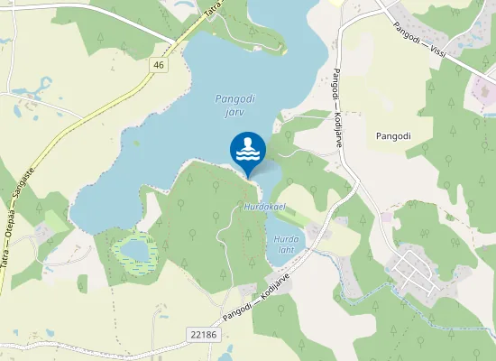 Map of Pangodi Palumäe supelrand