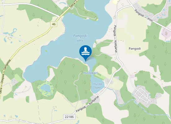 Map of Pangodi Palumäe Ujumiskoht