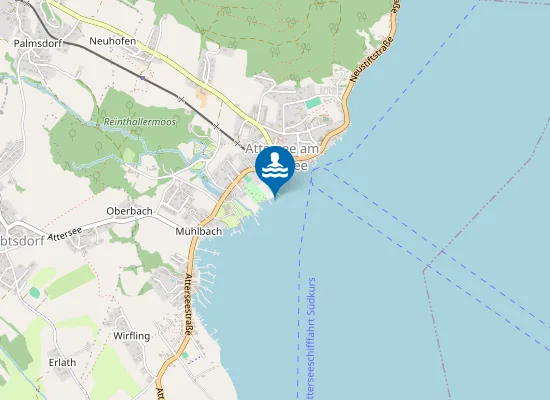 Map of ATTERSEE, ATTERSEE