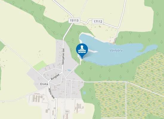 Map of Väinjärve Ervita supelrand