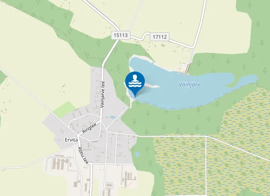 Map of Väinjärve Ervita ujumiskoht