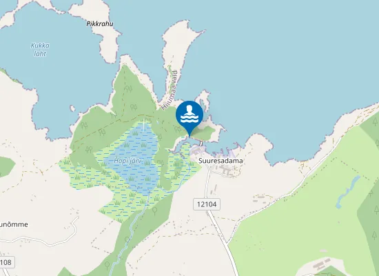 Map of Ungru ujumiskoht
