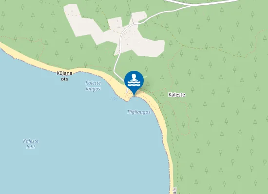 Map of Kaleste supelrand