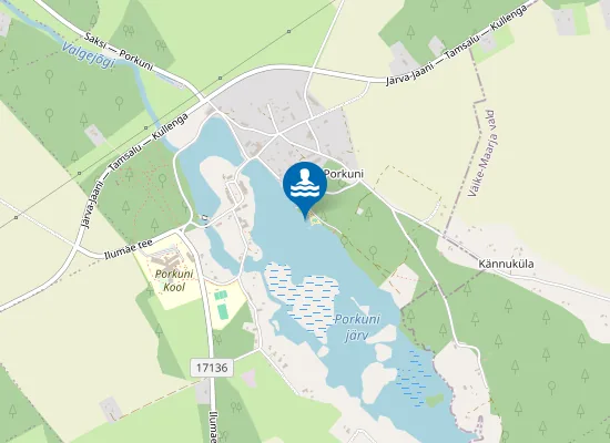 Map of Porkuni Kaieallika Ujumiskoht