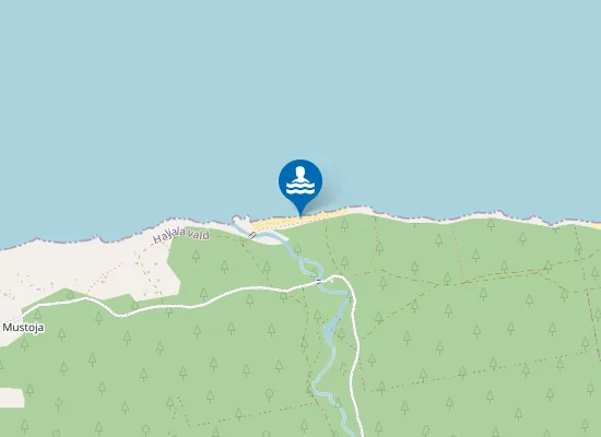 Map of Mustoja supelrand
