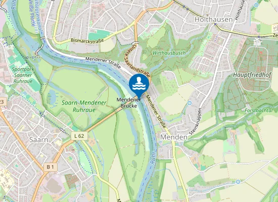 Map of RUHR SCHWIMMSTELLE MUELHEIM AN DER RUHR