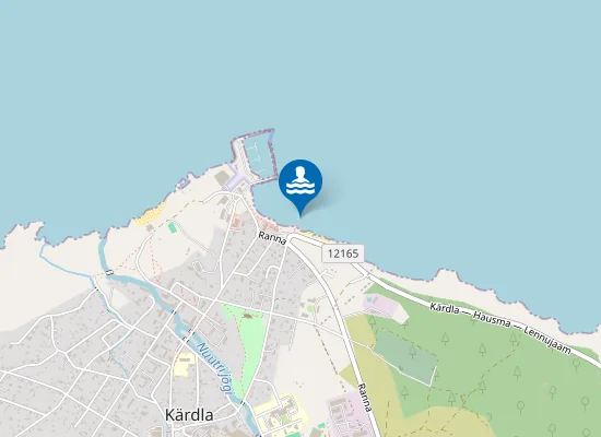 Map of Kärdla Hausma ujumiskoht