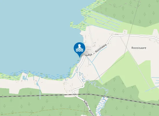Map of Vagula Roosisaare ujumiskoht