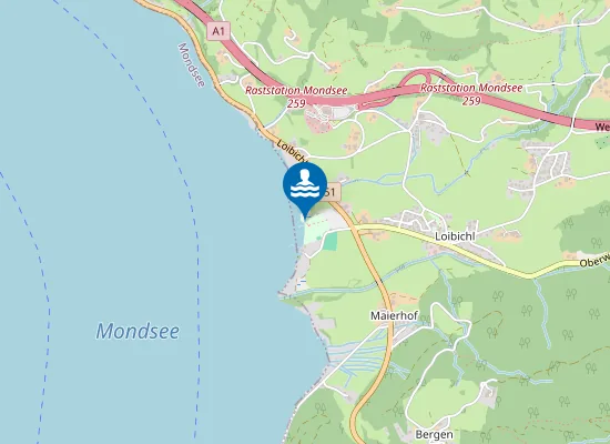 Map of MONDSEE, LOIBICHL