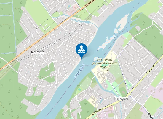 Map of Pärnu jõe Pahke ujumiskoht
