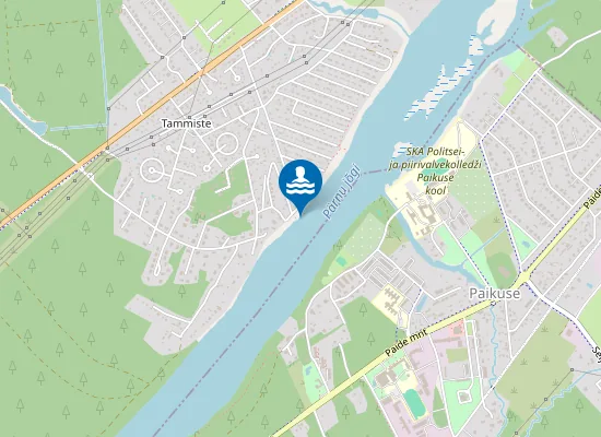 Map of Pärnu jõe Tammiste Jõekalda ujumiskoht