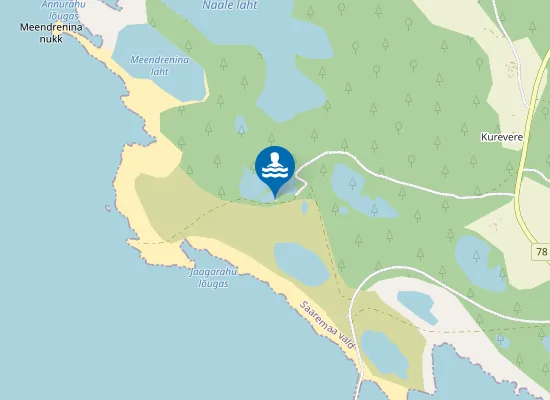 Map of Jaagarahu supelrand