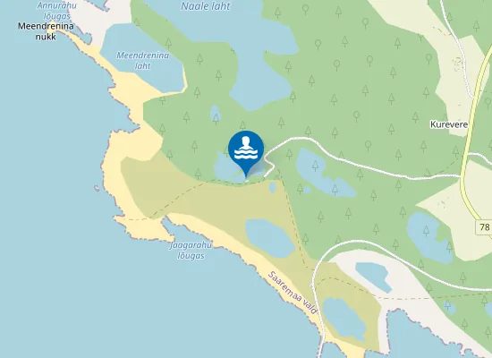 Map of Jaagarahu ujumiskoht