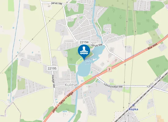 Map of Külitse Ropka järve ujumiskoht