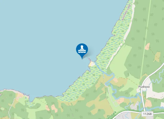 Map of Pudisoo Ujumiskoht