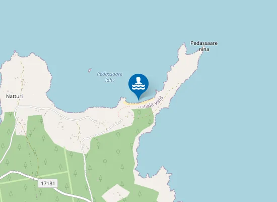 Map of Pedassaare supelrand