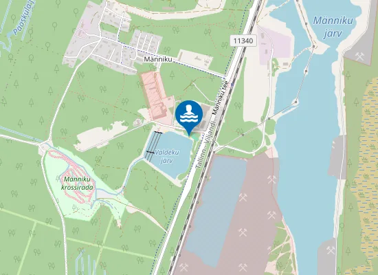 Map of Valdeku järve supelrand