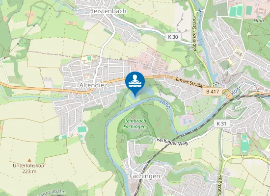 Map of BAGGERSEE DIEZ