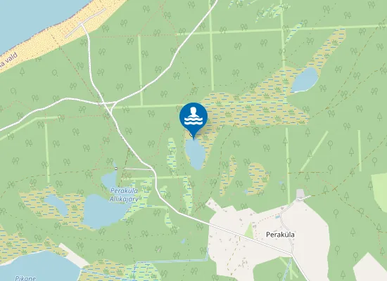 Map of Toatse järve ujumiskoht