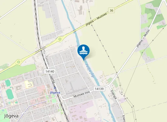 Map of Jõgeva linna supelrand