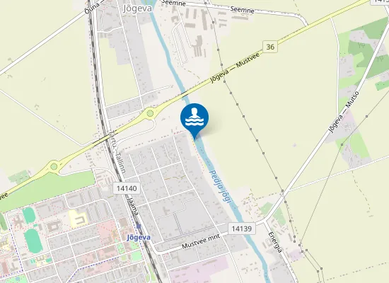 Map of Jõgeva linna ujumiskoht