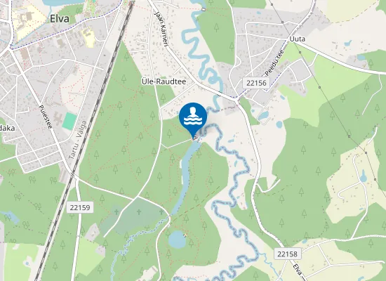 Map of Elva paisjärve supelrand