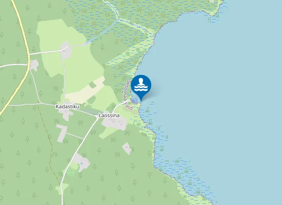 Map of Laossina ujumiskoht