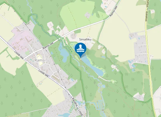 Map of Sinialliku Järv Supelrand