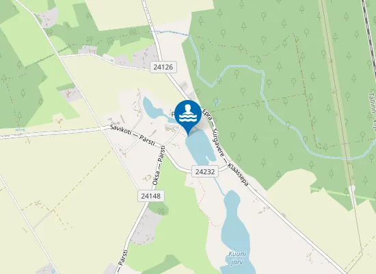 Map of Pärsti ujumiskoht