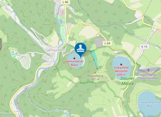 Map of GEMUENDENER MAAR