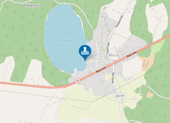 Map of Pulli Järve Ujumiskoht