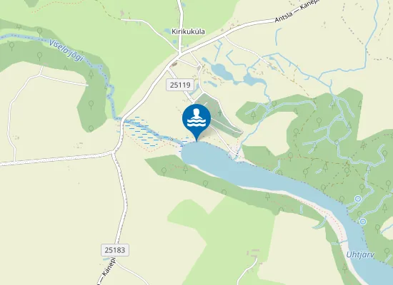 Map of Uhtjärve Ujumiskoht