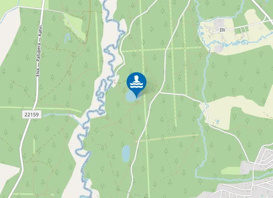 Map of Umbjärve Ujumiskoht