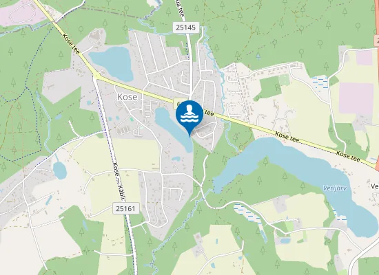 Map of Kose Valgjärve idapoolne ujumiskoht