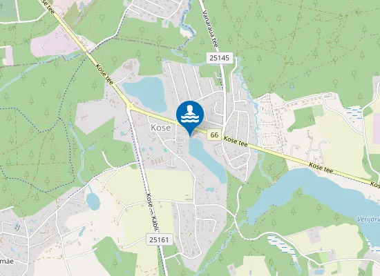 Map of Kose Valgjärve supelrand
