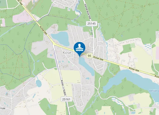 Map of Kose Valgjärve põhjapoolne ujumiskoht