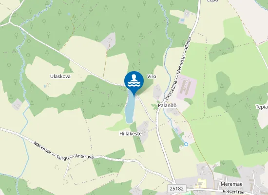 Map of Hilläkeste ujumiskoht