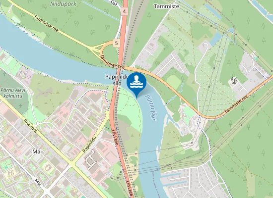 Map of Pärnu Veteranide pargi ujumiskoht