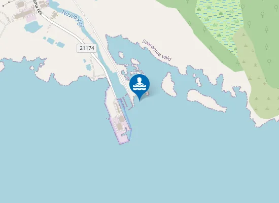 Map of Nasva ranna ujumiskoht