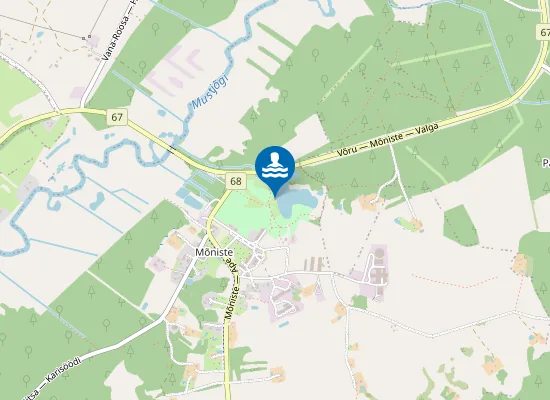 Map of Mõniste supelrand