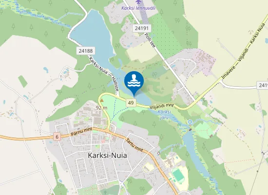 Map of Karksi ujumiskoht