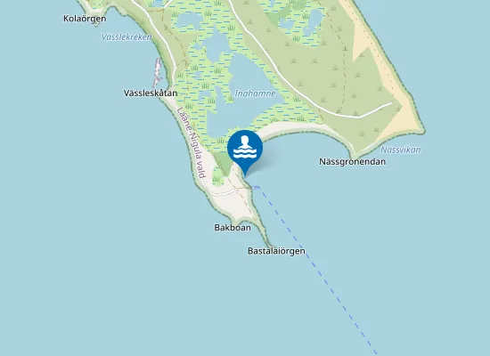 Map of Osmussaare Lõunasadama Ujumiskoht