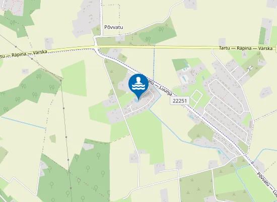 Map of Põvvatu Hobunurme ujumiskoht