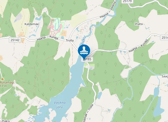 Map of Vaskna järve ujumiskoht