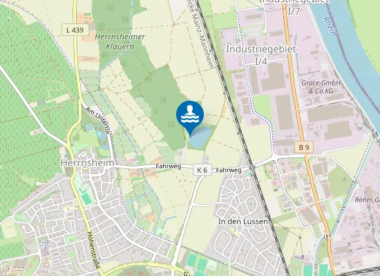 Map of HERRNSHEIMER BADESEE