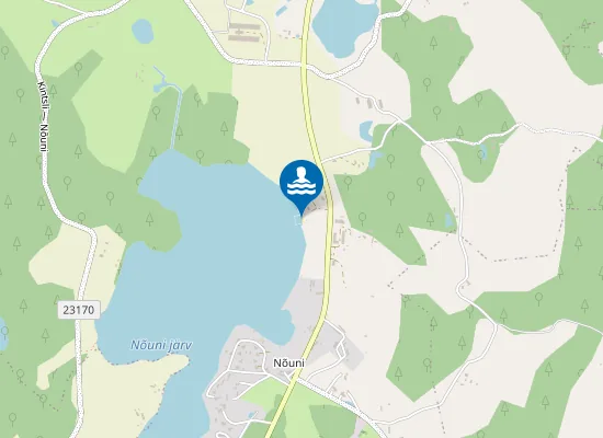 Map of Nõuni järve supelrand