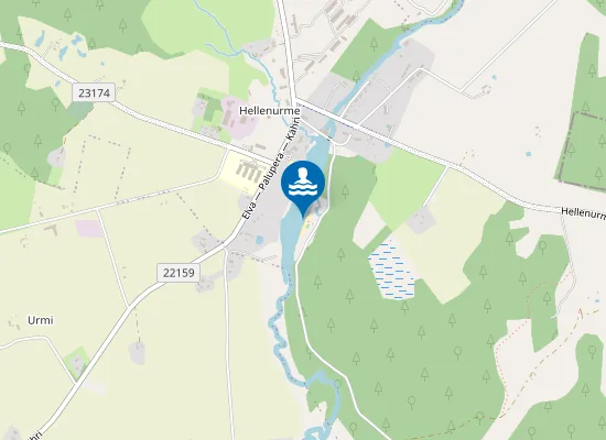 Map of Hellenurme Järve Ujumiskoht
