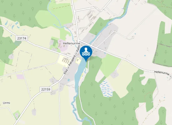 Map of Hellenurme Järve Ujumiskoht